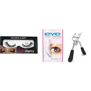 angelie 3d eyelashes eyelashes glue and eyelash curlers false eyelashes 3d natural handmade girl eye combo