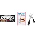 Angelie 3D Eyelashes Eyelashes Glue And Eyelash Curlers False Eyelashes 3D Natural Handmade Girl Eye Combo