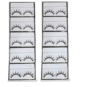 angelie false eyelashes soft long eye lashes for eye makeup 10 pairs