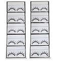 Angelie False Eyelashes Soft Long Eye Lashes for Eye Makeup (10 Pairs)