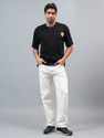 ANGERHOOD Straight Fit Men White Jeans