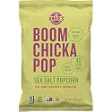 Angie's BOOMCHICKAPOP Sea Salt Popcorn, 4.8 oz Bag, Pack of 12