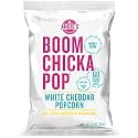 Angie's BOOMCHICKAPOP White Cheddar Popcorn, 4.5 Ounce Bag, Pack of 12