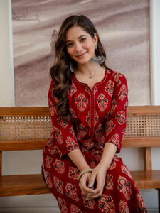 Angira Jaipur Women Printed A-line Kurta