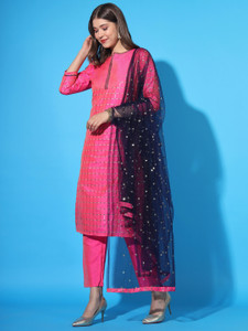 ANGITA Women Kurta Pant Dupatta Set