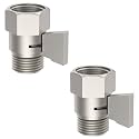 Angle Simple Shower Head Flow Restrictor, Brushed Nickel, 2 Pack