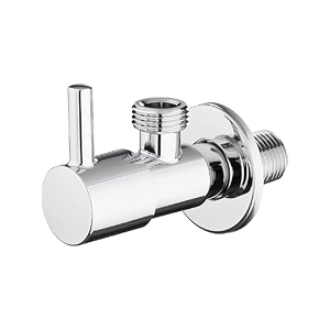 angle walve for bathroom - ennius brass angle valve with wall flange brass disc stop cock for bathroom taps geyser and wash basin connection with chrome finish pack of 1 angle valve solo