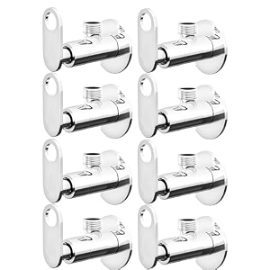 angle cocke for bathroom - ennius brass angle valve with wall flange brass disc stop cock for bathroom taps geyser and wash basin connection with chrome finish pack of 8 angle valve alive