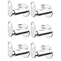 Angle Cocke for Bathroom - Ennius Brass Angle Valve With Wall Flange, Brass Disc Stop Cock for Bathroom Taps, Geyser and Wash Basin Connection with Chrome Finish (Pack of 6, Angle Valve Alive)