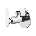 Angle walve for bathroom - Ennius Brass Angle Valve With Wall Flange, Brass Disc Stop Cock for Bathroom Taps, Geyser and Wash Basin Connection with Chrome Finish (Pack of 1, Angle Valve Soft)