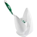 Libman 01022 17 in. Premium Angled Toilet Bowl Brush & Caddy, White
