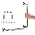 Angled Grab Bar 16x16 Inch, L-Shaped Grab Bars for Bathtub Shower