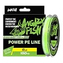 ANGRYFISH 8 Strand Braided Fishing Line, Hi Vis PE Fishing Line, 6LB-50LB