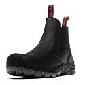ANGRYRAM Steel Toe Slip on Work Boots Mens Waterproof Chelsea Safety Shoes