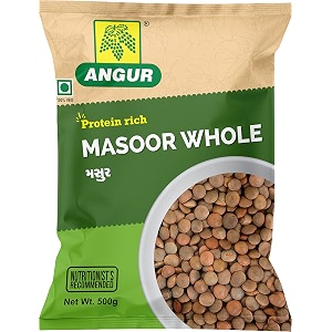 angur masoor whole dal - 1 kg