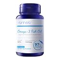Anhoa 97% Omega 3 Fish Oil - 90% EPA 1080mg per Serving - Heart & Cardiovascular Health Support Supplement - IFOS 5-Star Certified, 60 Softgels