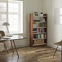 Anikaa Annie Engineered Wood Bookshelf Storage/Book Cabinet/Book Rack, 6 Shelves (Walnut/White)
