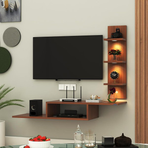 anikaa led light tv unit engineered wood tv entertainment unit