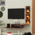 ANIKAA LED Light TV Unit Engineered Wood TV Entertainment Unit