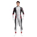 Animal Full Bodysuit for Men Muscle Spandex Jumpsuit Furry Costume with Big Tail for Adult Cosplay Halloween Party
