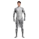 Animal Full Bodysuit for Men Muscle Spandex Jumpsuit Furry Costume with Big Tail for Adult Cosplay Halloween Party