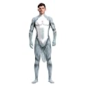 Animal Full Bodysuit for Men Muscle Spandex Jumpsuit Furry Costume with Big Tail for Adult Cosplay Halloween Party