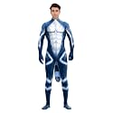 Animal Full Bodysuit for Men Muscle Spandex Jumpsuit Furry Costume with Big Tail for Adult Cosplay Halloween Party