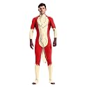 Animal Full Bodysuit for Men Muscle Spandex Jumpsuit Furry Costume with Big Tail for Adult Cosplay Halloween Party