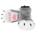 Animal Fuzzy Slippers Bear Cat Wolf Dog Fox Fursuit Feet Paw Claw Shoes Furry Boots Costume Accessories for Adult Kids