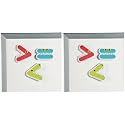 Animal Math Magnets - 24 Pieces - Educational and Learning Activities for Kids (Pack of 2)
