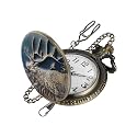Animal Patch Pocket Watch, Carved Animal Design Patch Pocket Watch for Men, Men's Pocket Watch with Waist Chain