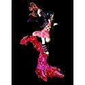 Anime Girl Action Figure with Flame Effect Base | PVC Collectible Figurine Toy for Home Decor & Gifting |28cm