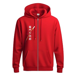 Anime Zipper Hoodie for Men Stylish
