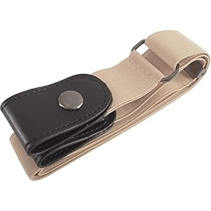 no buckle invisible elastic belt for menwomen  buckle free comfortable elastic belt  buckle-less no bulge hassle invisible belts  fits 2834-4834