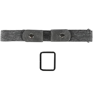 no buckle invisible elastic belt for menwomen  buckle free comfortable elastic belt  buckle-less no bulge hassle invisible belts  fits 2834-4834