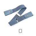 No Buckle Invisible Elastic Belt for Men/Women | Buckle Free Comfortable Elastic Belt | Buckle-less No Bulge Hassle Invisible Belts | Fits 28"-48"