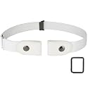 No Buckle Invisible Elastic Belt for Men/Women | Buckle Free Comfortable Elastic Belt | Buckle-less No Bulge Hassle Invisible Belts | Fits 28"-48"