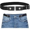 No Buckle Invisible Elastic Belt for Men/Women | Buckle Free Comfortable Elastic Belt | Buckle-less No Bulge Hassle Invisible Belts | Fits 28"-48"
