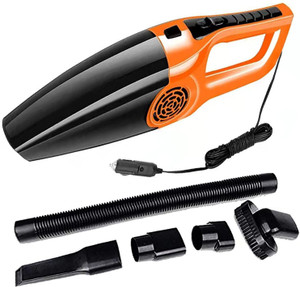 anirudha powerful portable  high power 12v car handheld vacuum cleaner car vacuum cleaner with 2 in 1 mopping and vacuum anti-bacterial cleaning orange  black