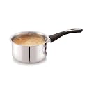 Anjali FPSP16 Stainless Steel Fiesta Pro Sauce Pan Without Lid Chai pan with Induction Base 16 cm 1350 ml
