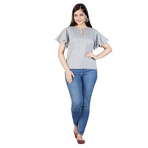 ANJAYA Womens Printed Rayon Top Dress