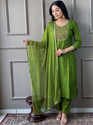 ANJIKI Women Kurti Pant Dupatta Set