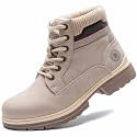 ANJOUFEMME Outdoor Hiking Boots for Women Waterproof - Womens Ankle Boots Lightweight Snow Winter Boots for Trekking Walking