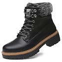 ANJOUFEMME Winter Snow Boots for Women Hiking Warm Fur Lined Outdoor Shoes