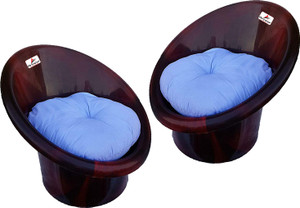 anjwar anjwar tub chairs with complimentary cushions set of 2 plastic living room chair