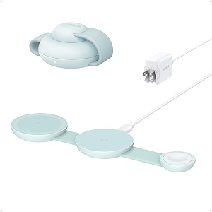 anker maggo ufo 3-in-1 magsafe compatible qi2 15w charging station