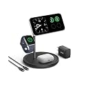 Anker MagSafe Charger, MagGo 3-in-1 Qi2 15W Wireless Charging Station