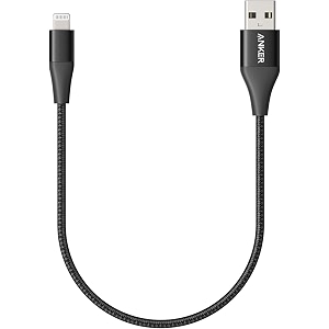 anker powerline ii lightning cable 1ft mfi certified for flawless compatbility with iphone x  88 plus  77 plus  66 plus  5  5s and moreblack