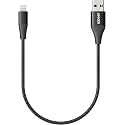 Anker Powerline+ II Lightning Cable (1ft), MFi Certified for Flawless Compatbility with iPhone X / 8/8 Plus / 7/7 Plus / 6/6 Plus / 5 / 5S and More(Black)