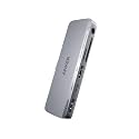 Anker USB C Hub for USB-C iPad, 541 USBC Hub (6-in-1) with 4K HDMI Port, Multi-Function USB Port, SD and microSD Card Slots, for iPad Pro 5th Gen/iPad Air 5th Gen/iPad mini 6th and Later (Gray)